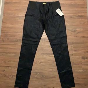 New Black glittered juniors leggings